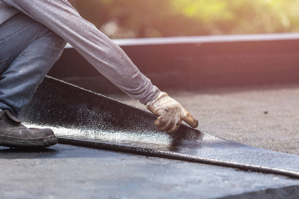 Professional Exterior Waterproofing technician working in Middleton, WI